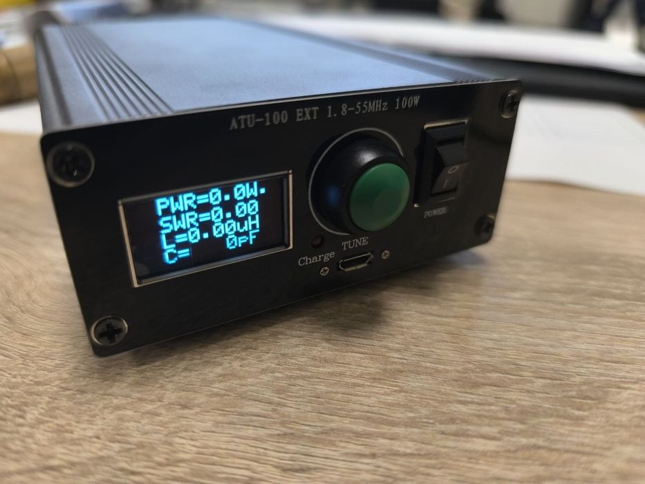 ATU 100 mini Автоматичний Радіо Антений тюнер для 1.8-55 МГц LCD SW КВ