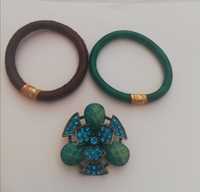 Conjunto de 2 pulseiras +Pregadeira