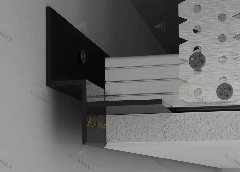 Профіль тіньового шва АПТШ 10 Чорний