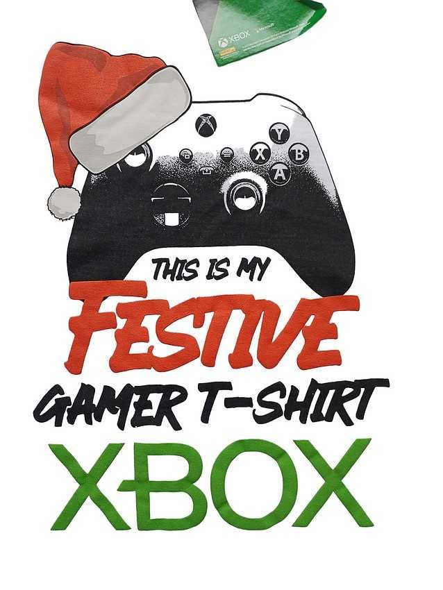 A6870 GEORGE bluzka świąteczna Xbox 14-15 lat 164-170