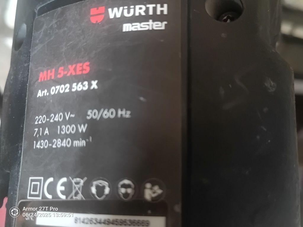 Młot kujący SDS max Würth