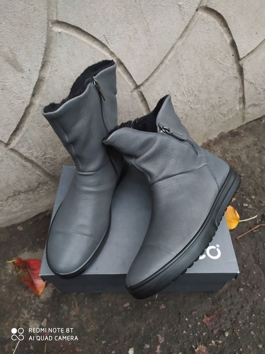 Ecco 41 38 39 чоботи жіночі зимові сапоги черевики теплі ботинки ессо