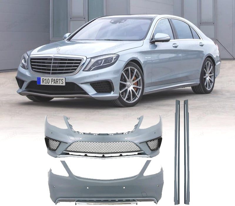 KIT DE CARROÇARIA MERCEDES CLASE S W222 13- LOOK S65 AMG CURTO