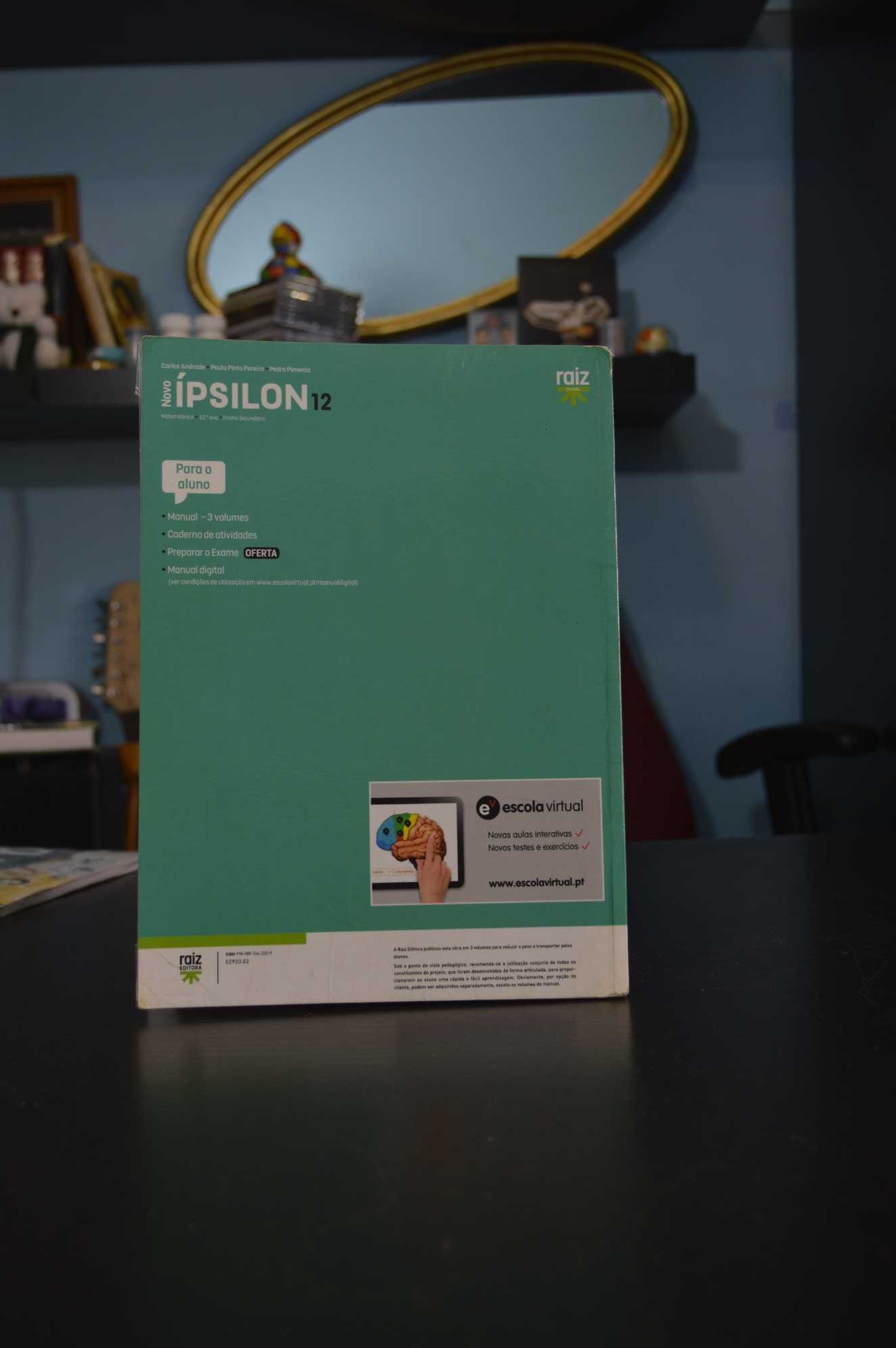 Manual Escolar Matemática 12º ano - Ípsilon 12