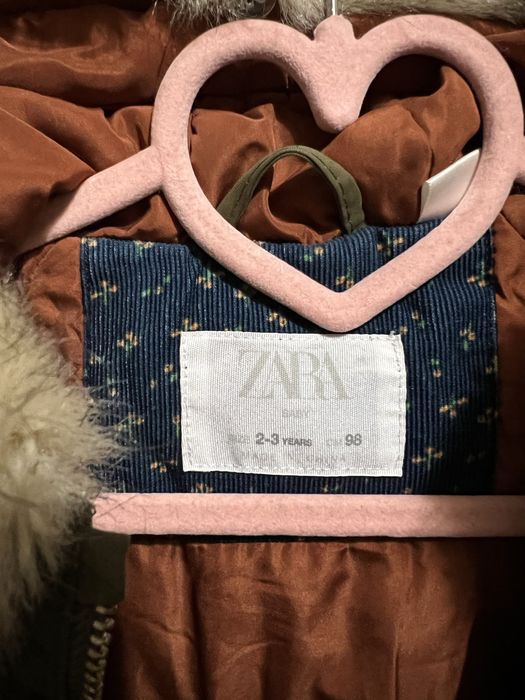 Стильова парка (куртка) ZARA у відмінному стані на дівчинку 2-3 роки