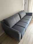 Sofa rozkładana ciemnoszara 3-osobowa ETNA nowa!! 1000 zl taniej