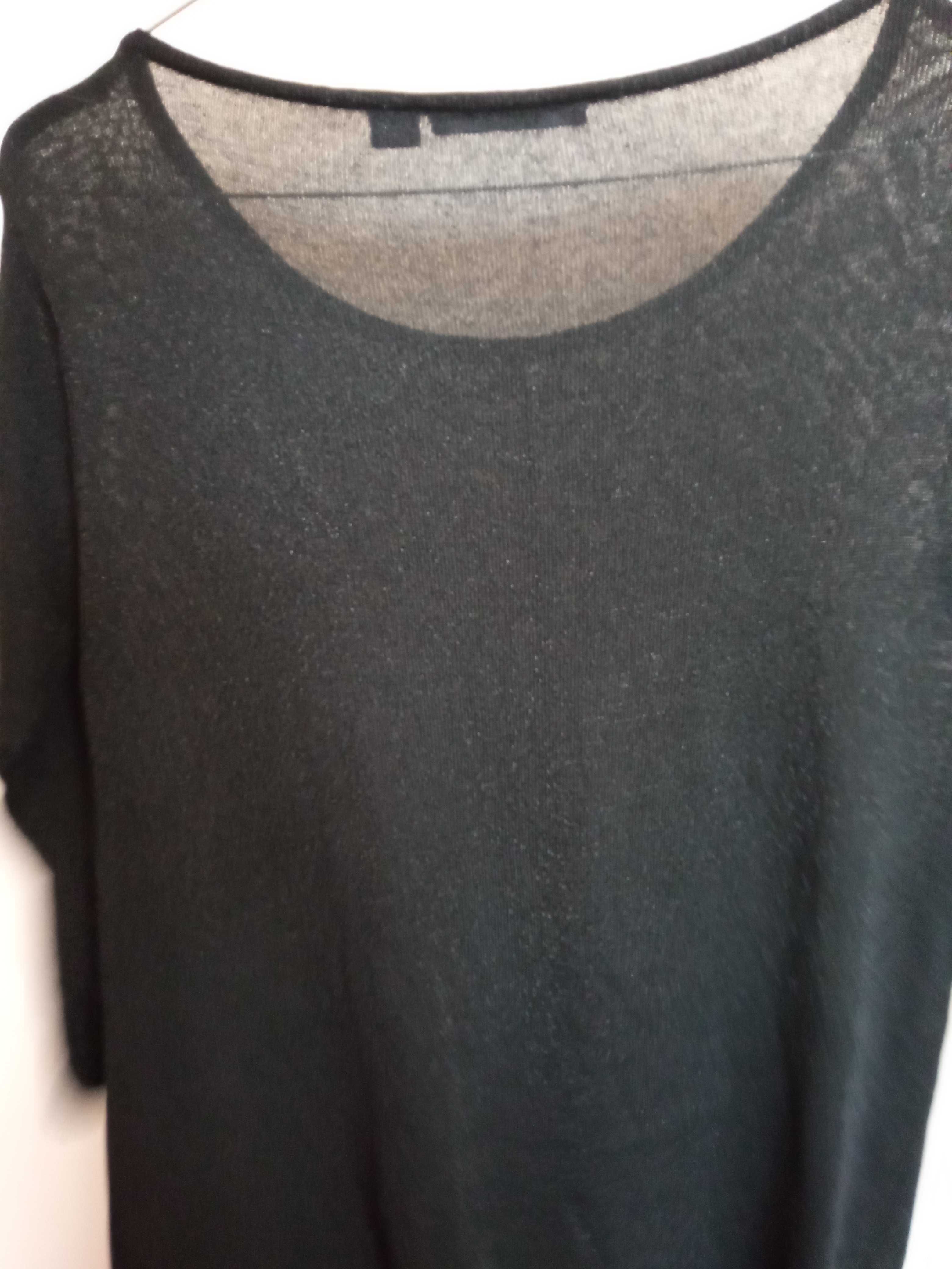czarny cienki sweter M (40/42)