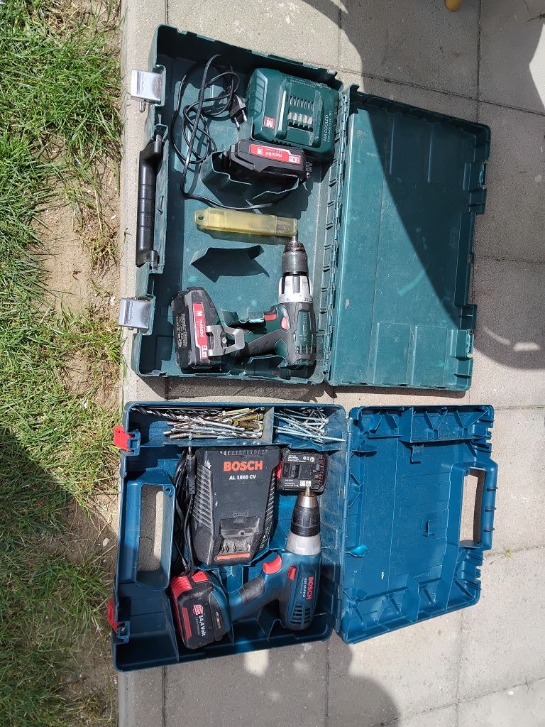 Bosch i Metabo wiertarkowkretarki