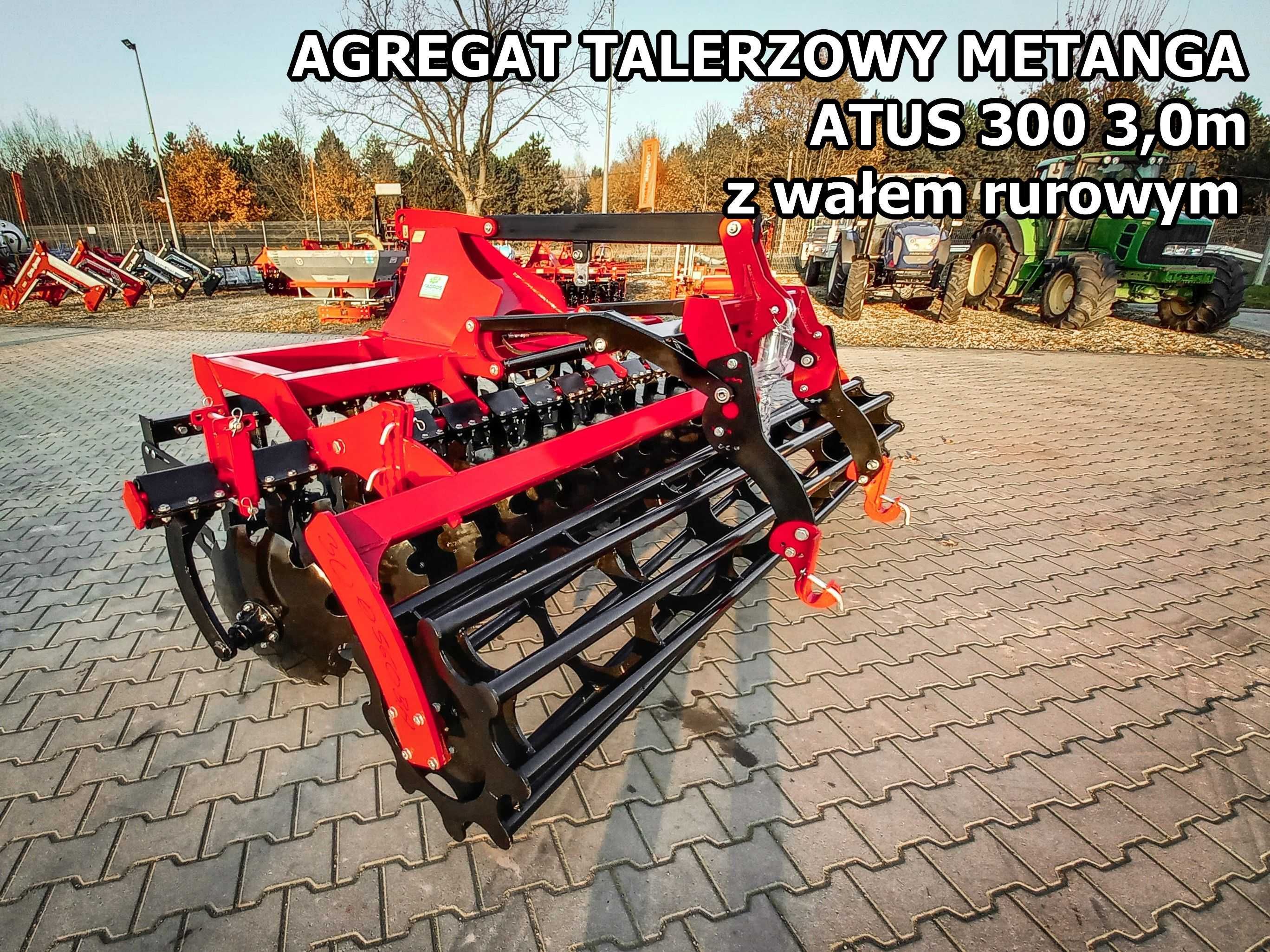 agregat TALERZOWY siewny brona 2.5m 2.7m 3.0 HYDROPAK packer