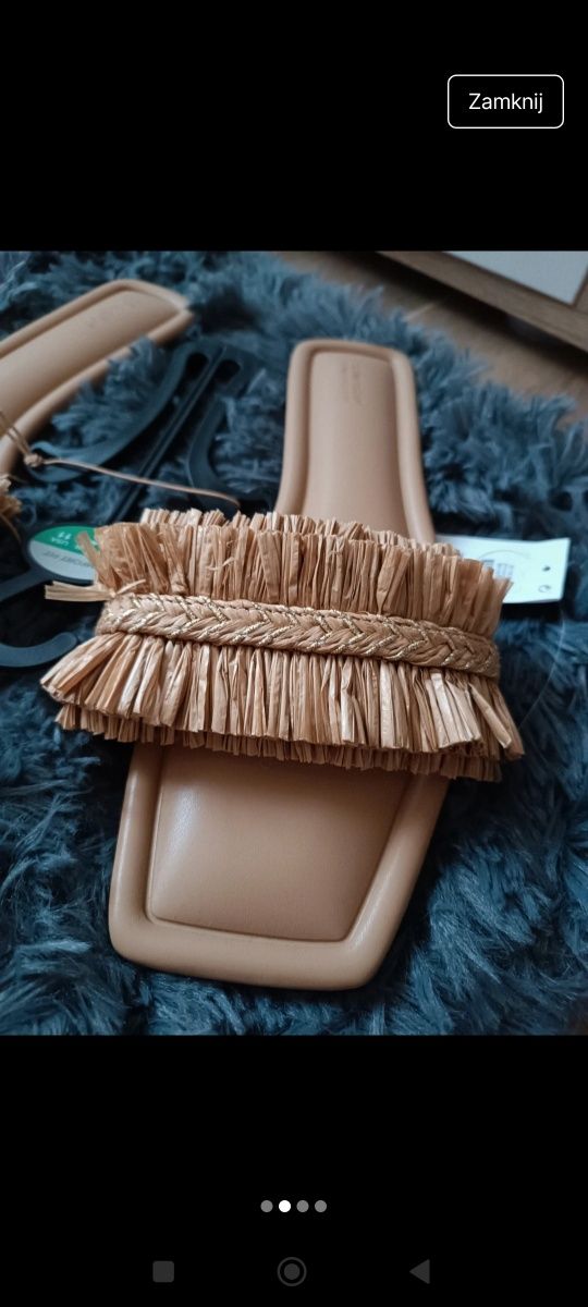 Klapki słomiane Primark
