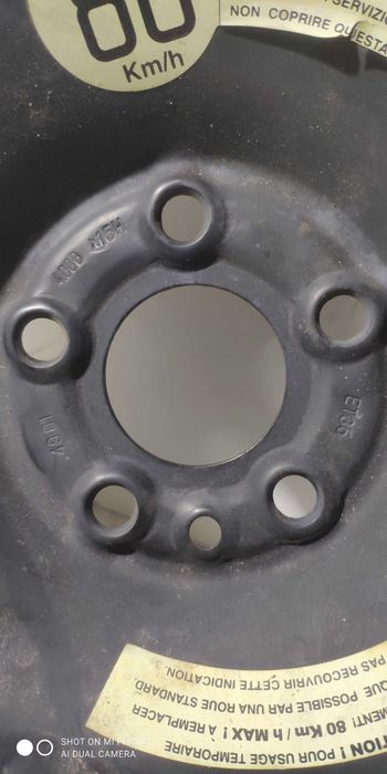 Koło zapasowe 5x98 FIAT dojazdowe 125/80R15 95M MICHELIN zapas TEX