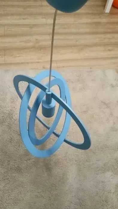 Żyrandol lampa niebieska niebieski błękitny pokój dziecięcy