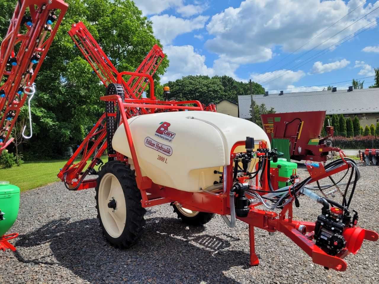 Nowy opryskiwacz Bury 2000l, belka 15 m w systemie X, dostępny od ręki