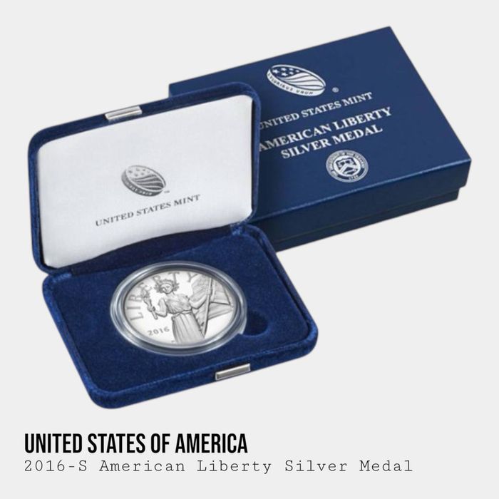 2016 • Срібна медаль • American Liberty Silver Medal (US Mint)