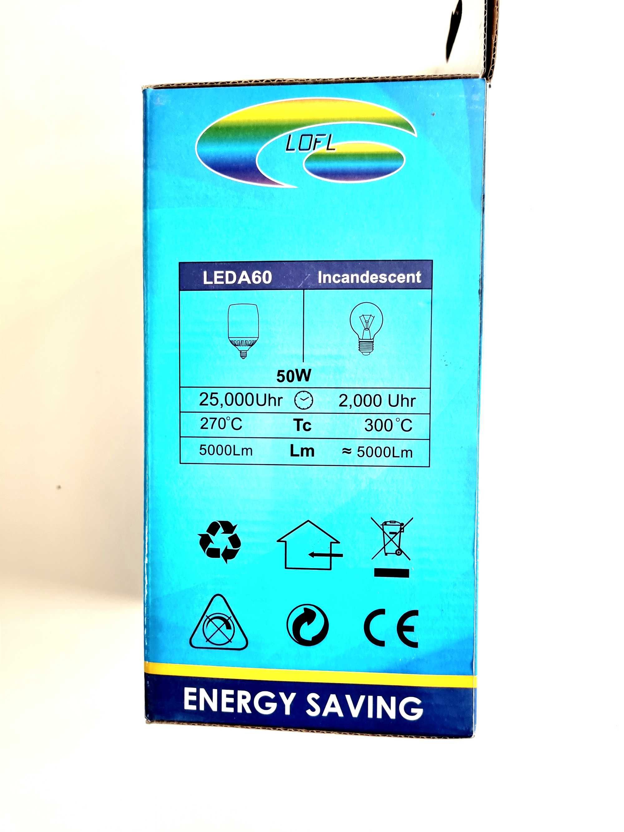 Lâmpada LED 50w Casquilho E27 / E40