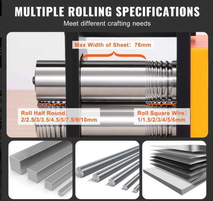 Laminador manual ourivesaria NOVO (PROMOÇÃO TEMPORÁRIA)