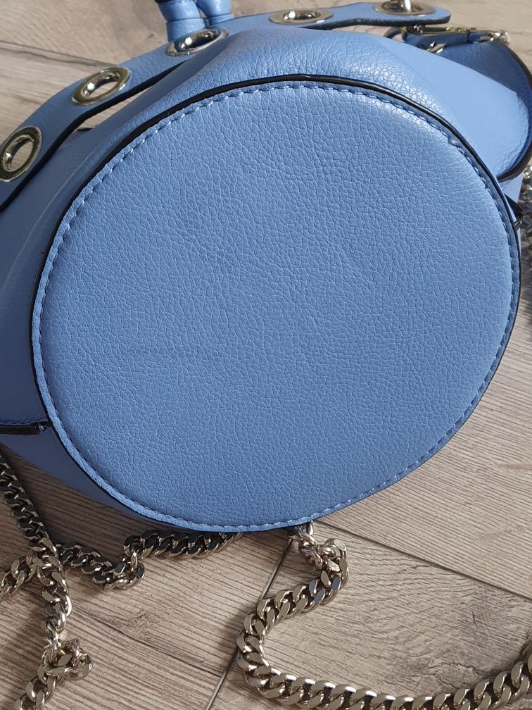 Przepiękna torebka Zara cudny niebieski kolor oryginalna