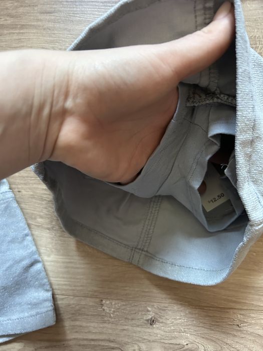 Spódniczka mini szara z brokatem r68