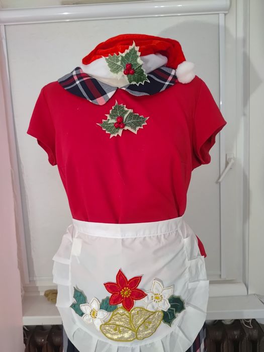 Strój przebranie pani Mikołajowa pomocnica Mikołaj Mikołajka roz 44