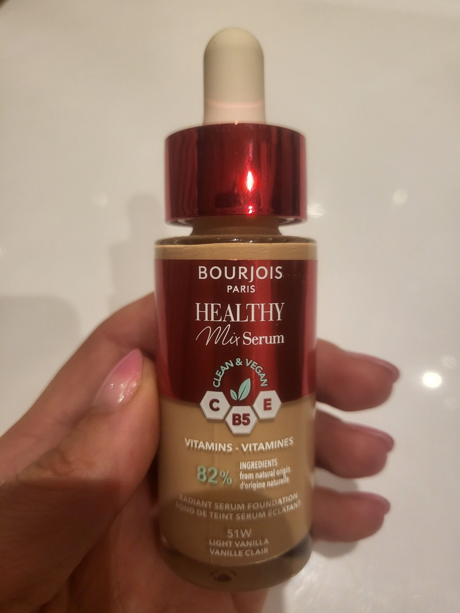 Bourjous Helathy Mix Clean&Vegan podkład - serum do twarzy 51W