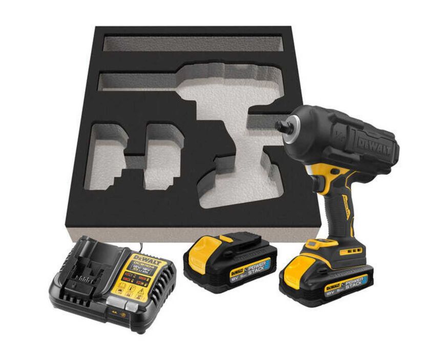 DeWalt Klucz Udarowy 1/2" , 2×5,0 Ah Powerstack, 2373 nm, DCF961H2G