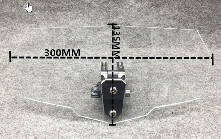 Deflector Universal Mota - extensor de vidro - NOVO