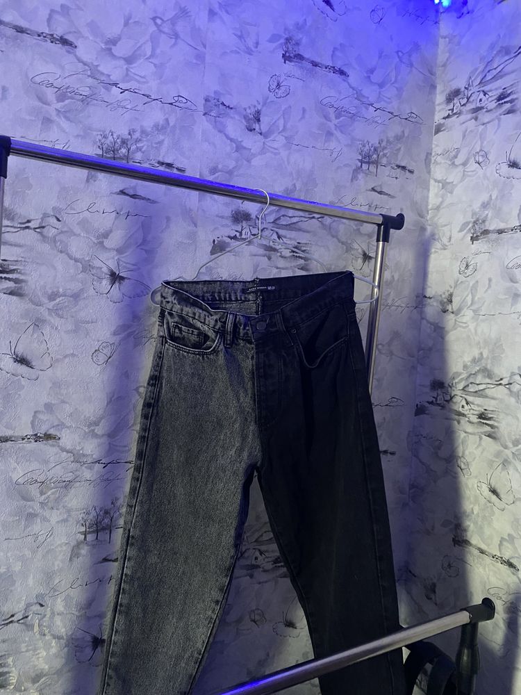 Сіро-чорні джинси/ штани