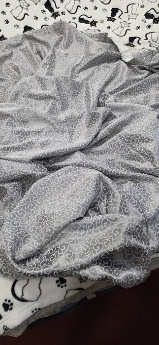 Штора плотная  серого цвета 2 шт