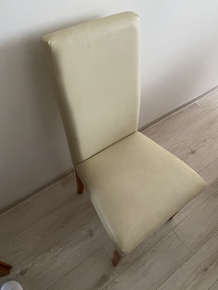 Krzesla 4 szt skóra eko siedzisko