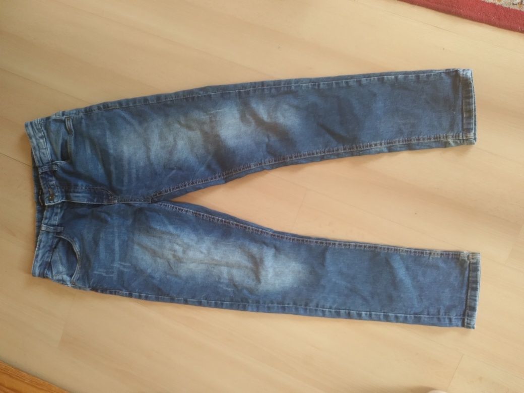 jeansy niebieskie chłopięce 164cm