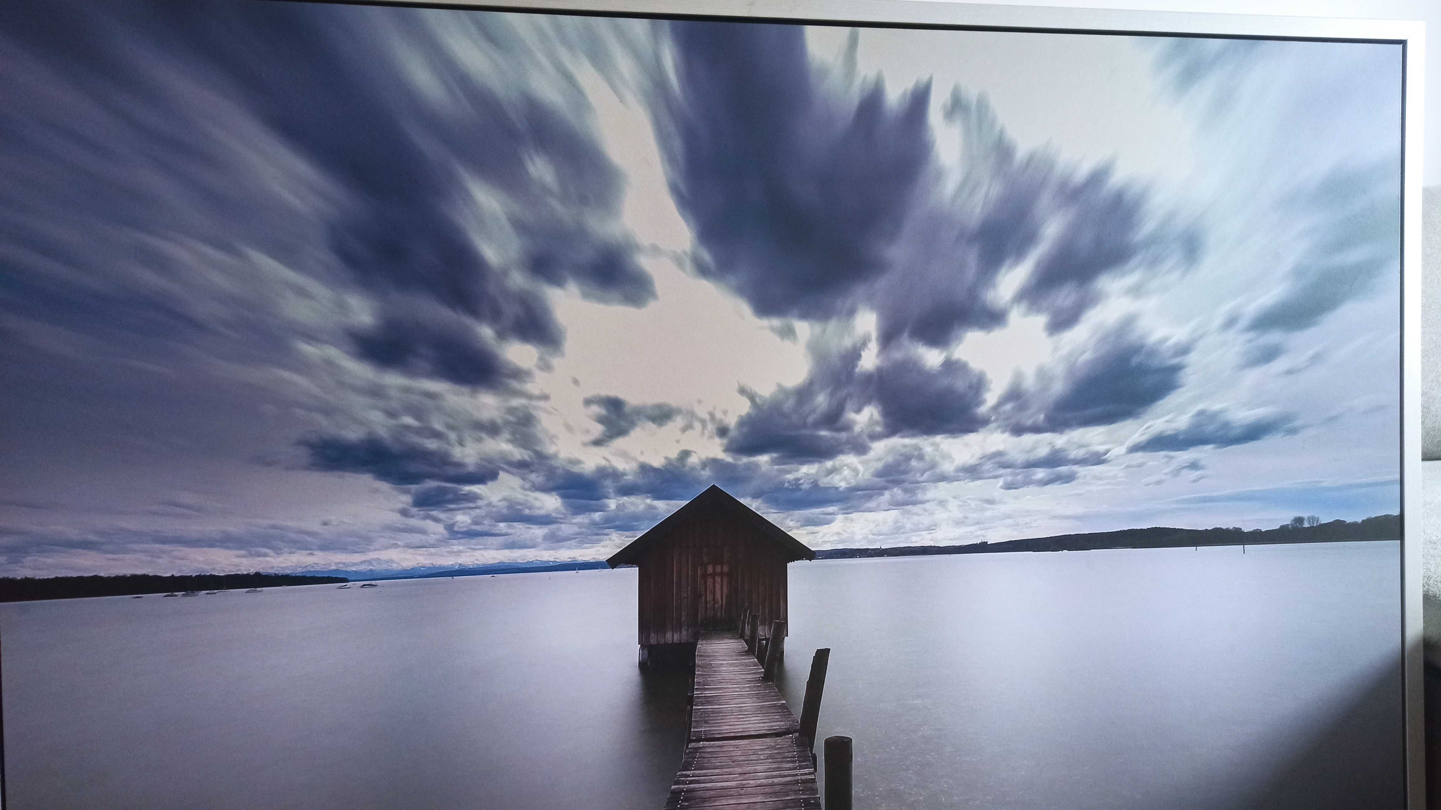 Obraz 140*100 cm w srebrnej ramie