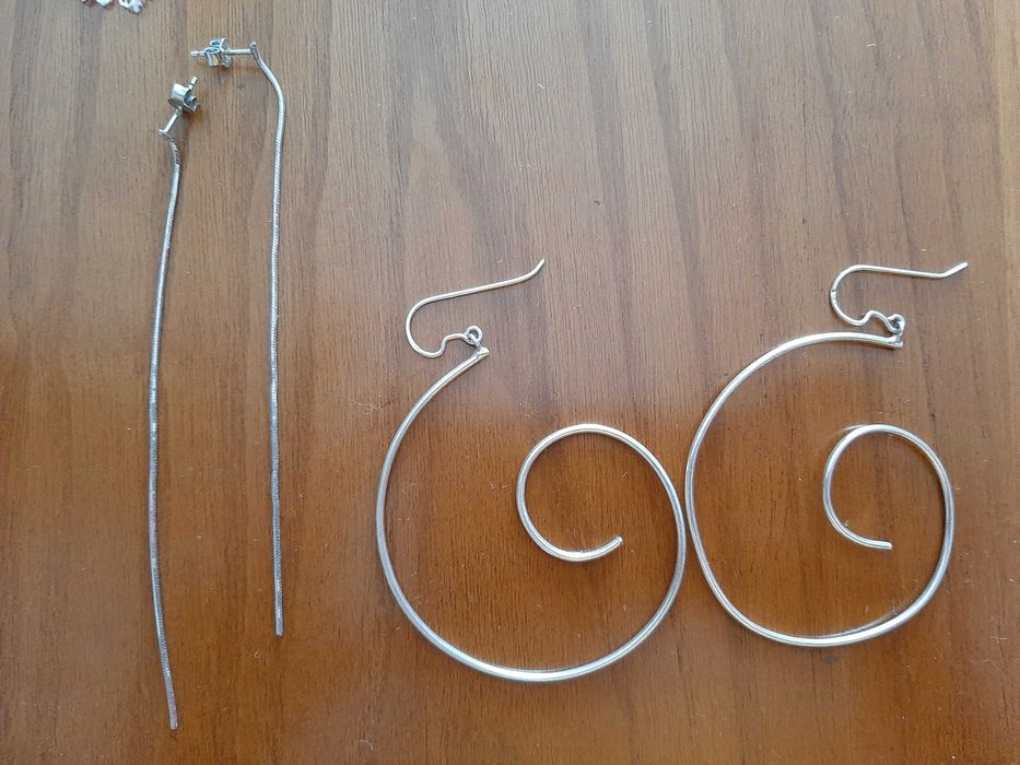 Várias peças em prata