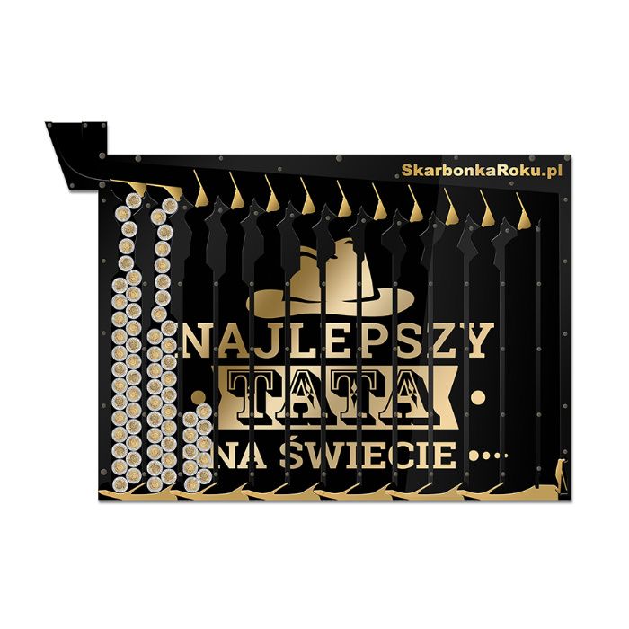 Skarbonka ścienna dzień Ojca Prezent dla Taty Fajny pomysł