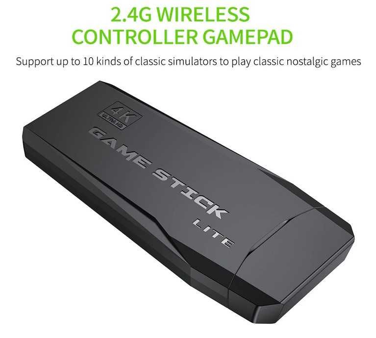 Consola videojogos clássicos Retro +10.000 jogos HDMI 64GB