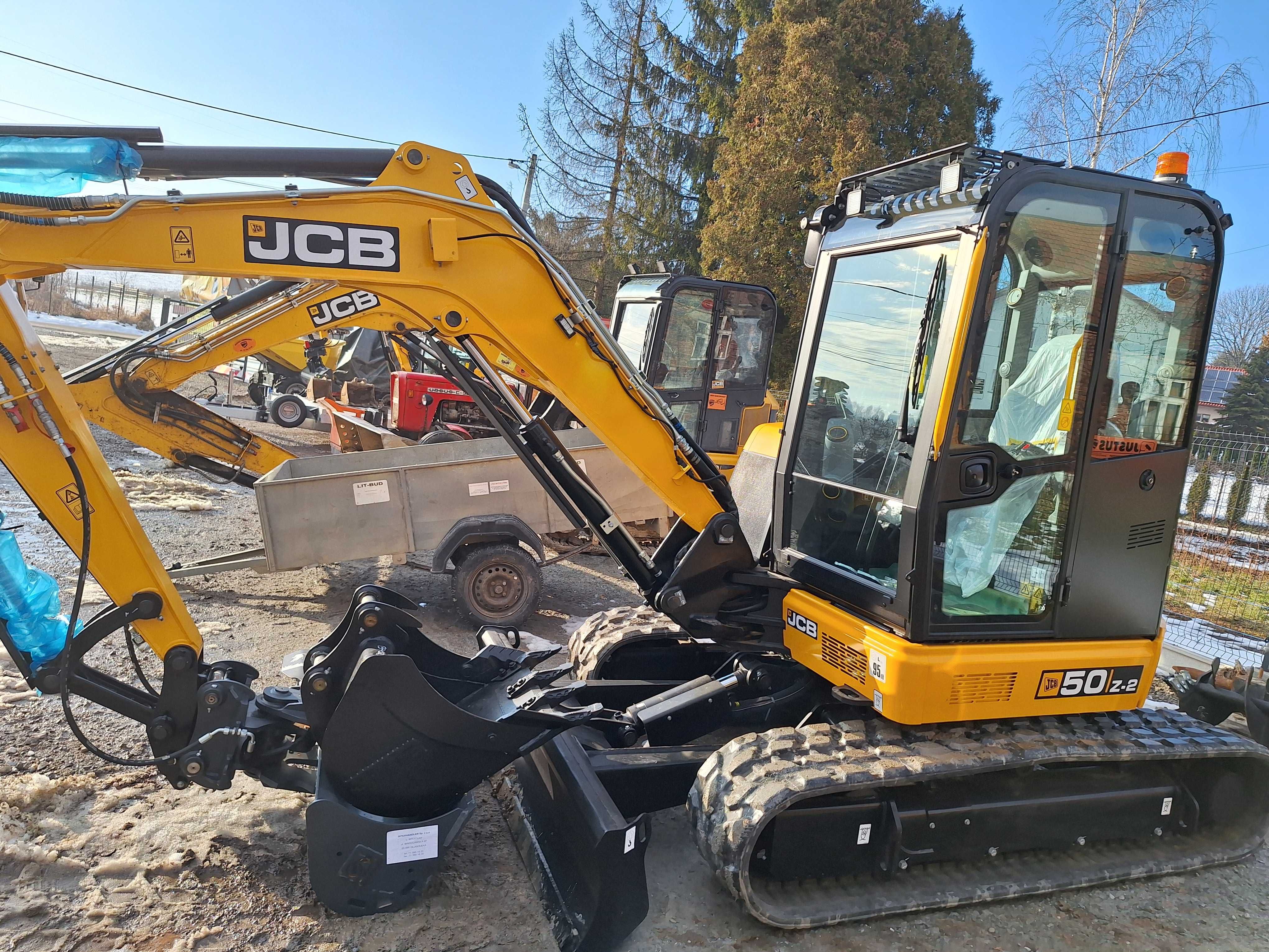 Roboty ziemne wykopy Giebułtów Kraków koparka 5T mini JCB 50Z-2