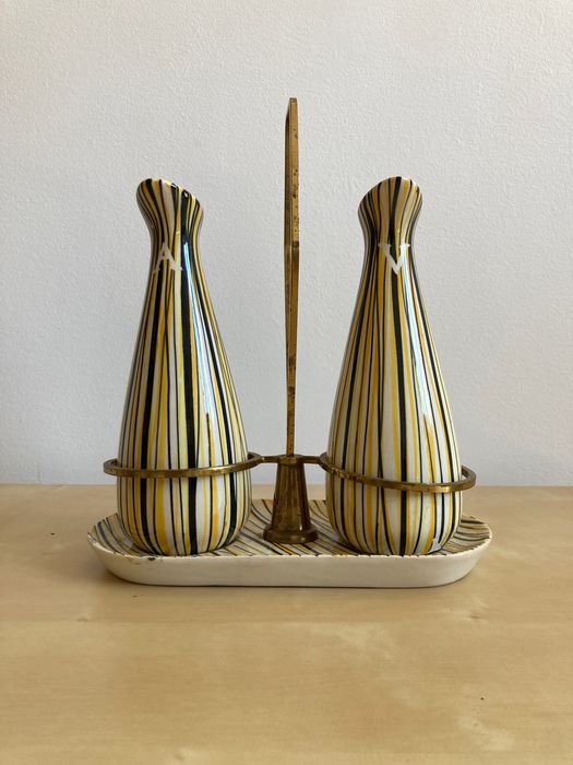 Vintage - Galheteiro cerâmico ELPA Alcobaça - numerado