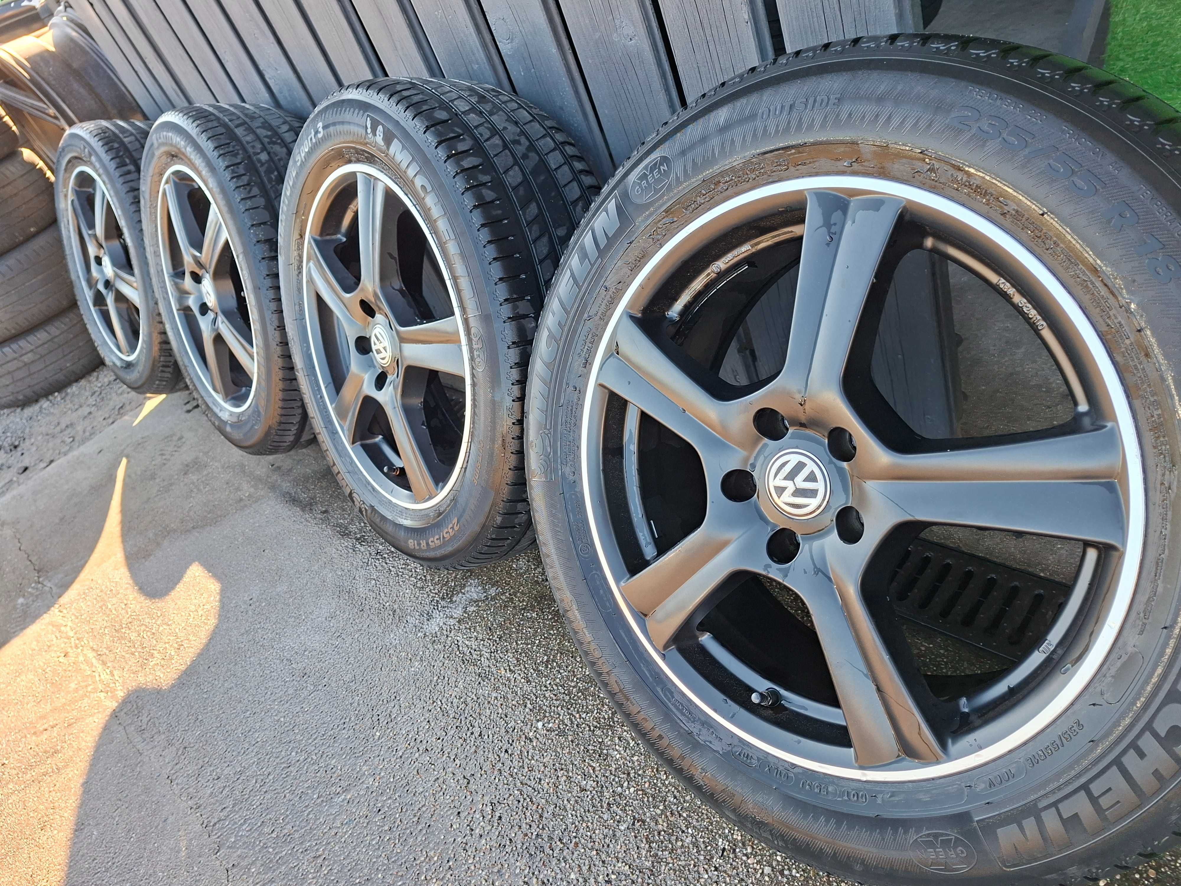 [K26] KOŁA LETNIE,ALUFELGI 18'' 5x112 VW Tiguan,AUDI Q3+235/55R18.