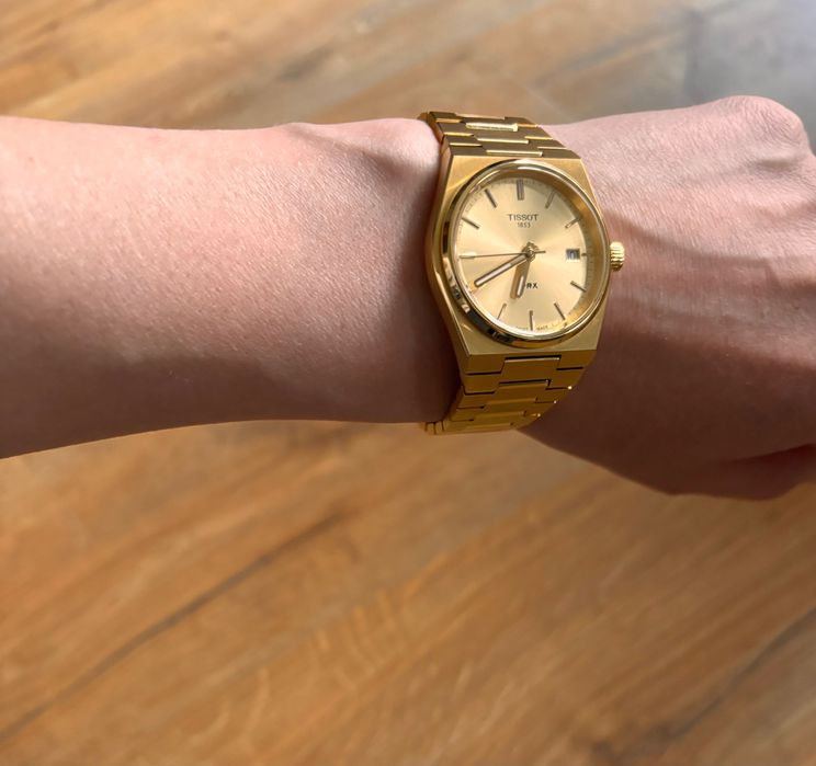 Tissot prx noszony kilkakrotnie Przechowywany w pudełku na zegarki