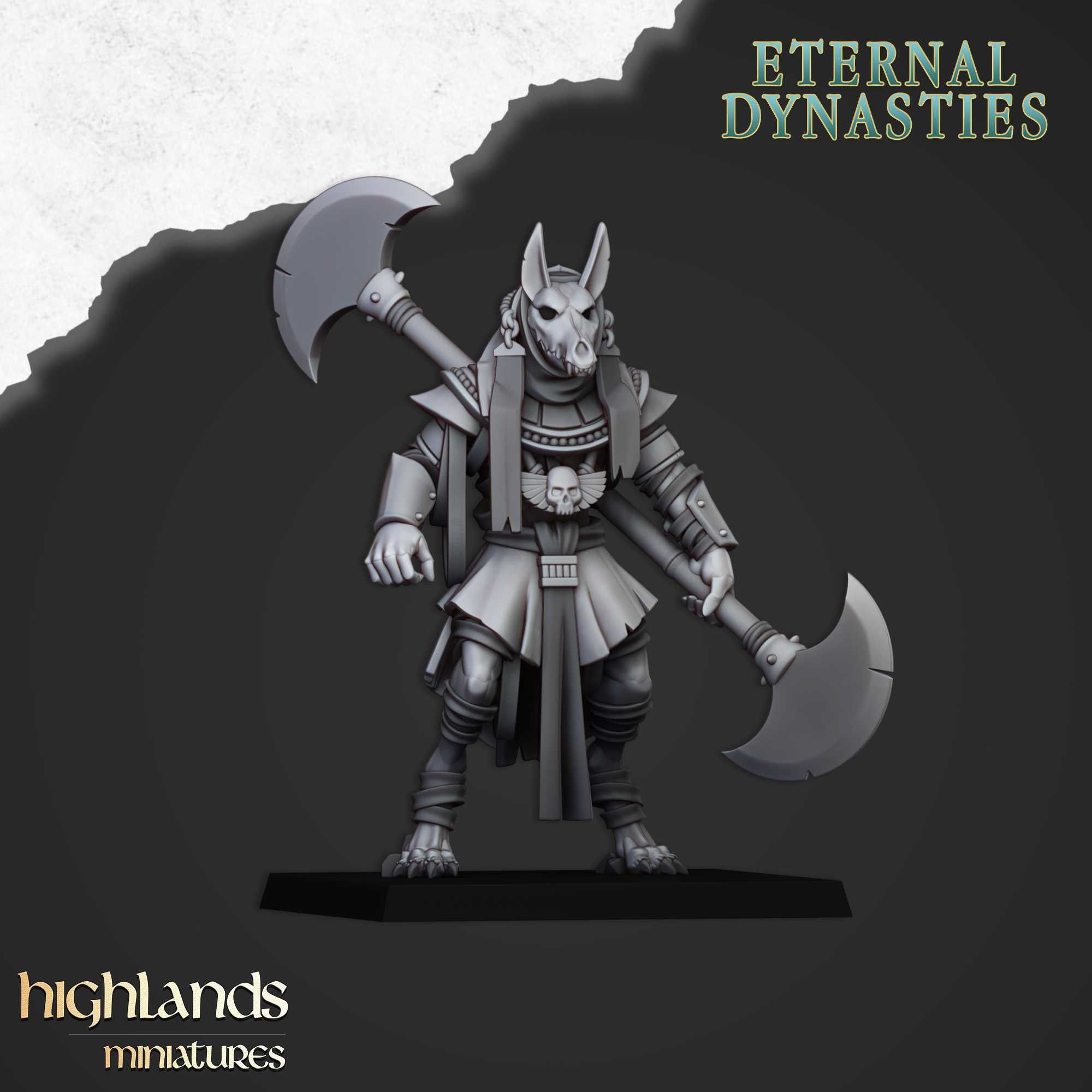 Anubis Guard with Bows / Great Weapons - WFB ToW AoS Highlands x3