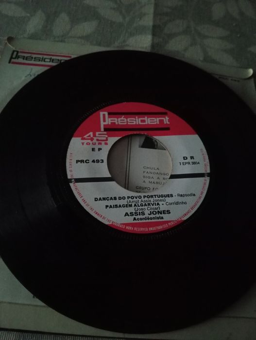 Vinil 7 'pol de Assis Jones - Danças do povo português