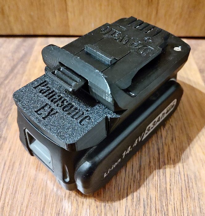 Adapter DeWalt XR18 na baterie Panasonic EY 14,4V 18V