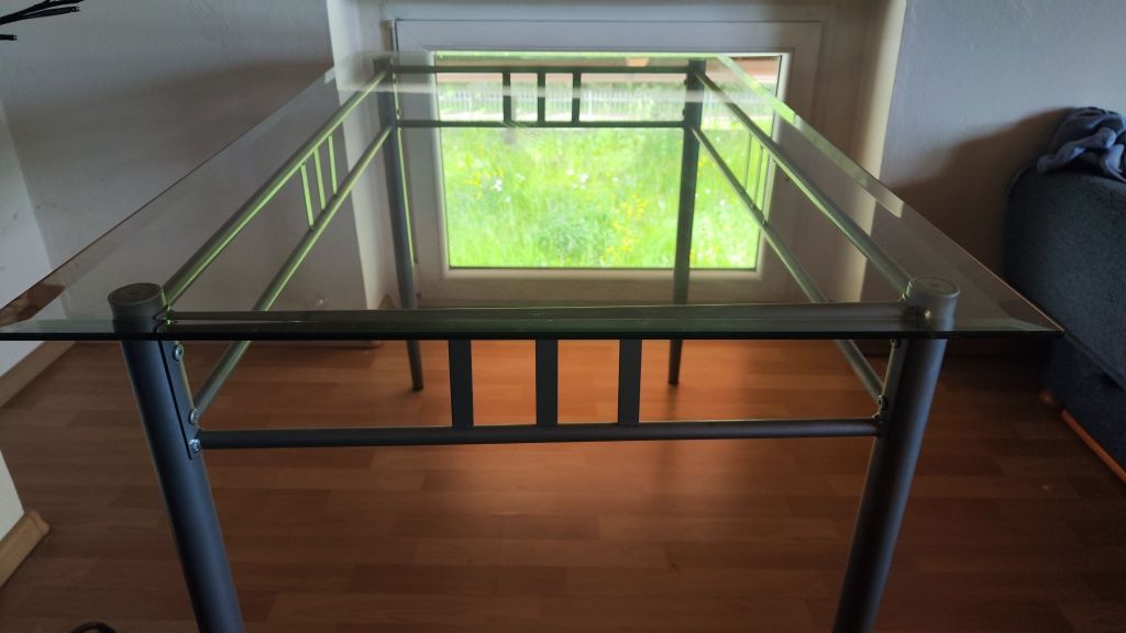 Szklany stół jak nowy Ikea