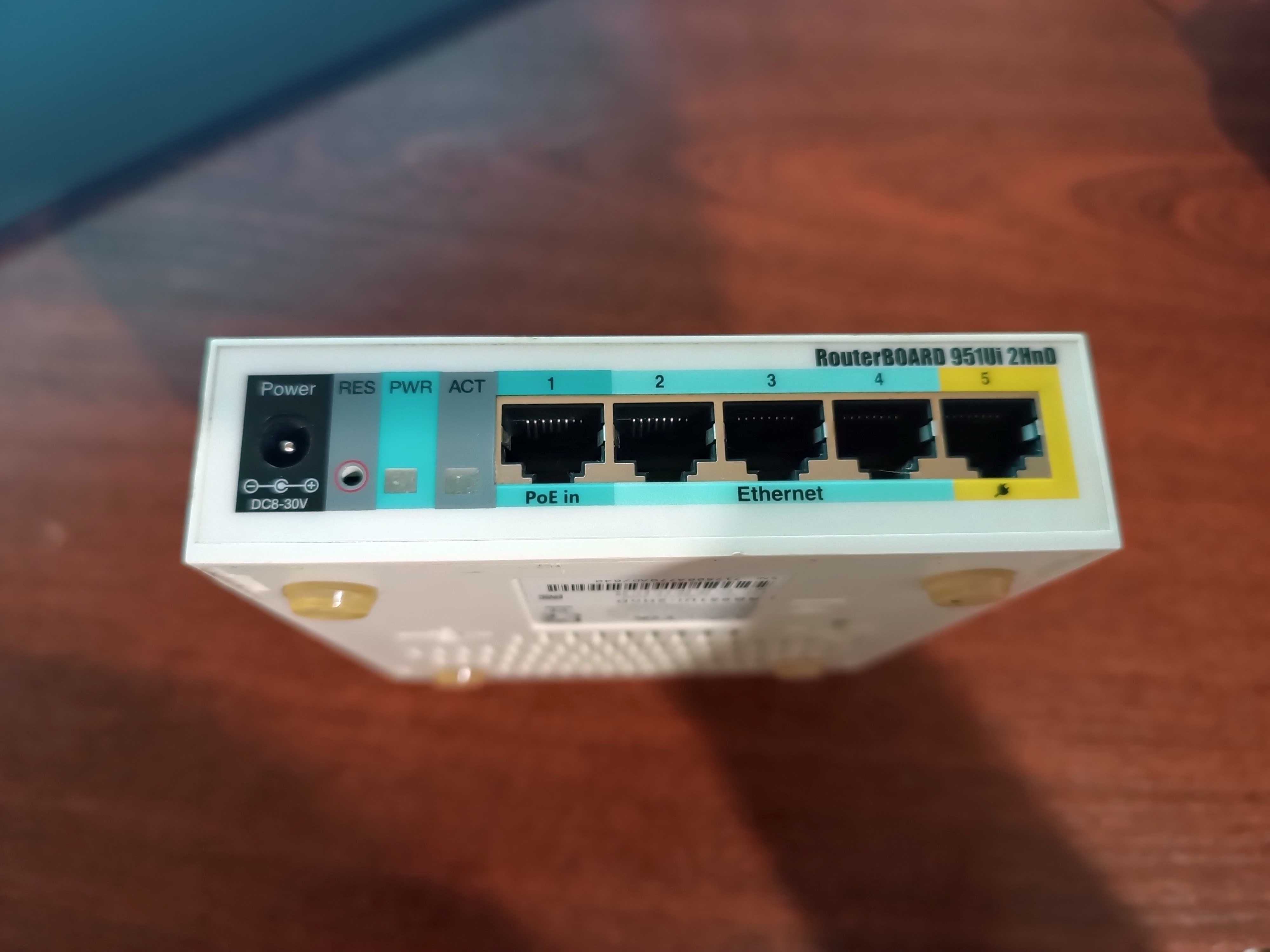 Wi-Fi роутер MikroTik RouterBOARD 951Ui-2HnD + Блок Живлення 24в 0.8А
