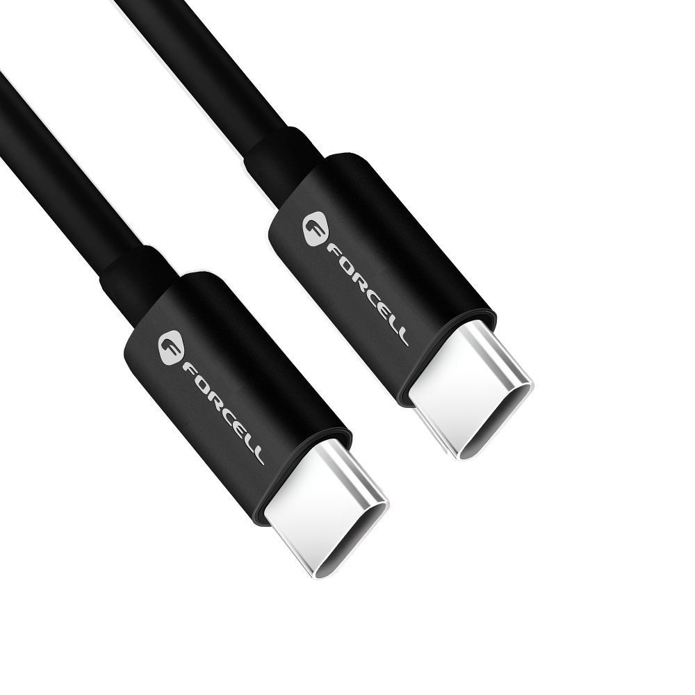 FORCELL F-ENERGY C338 kabel Typ C do Typ C PD QC4.0 3A 60W 3 m czarny