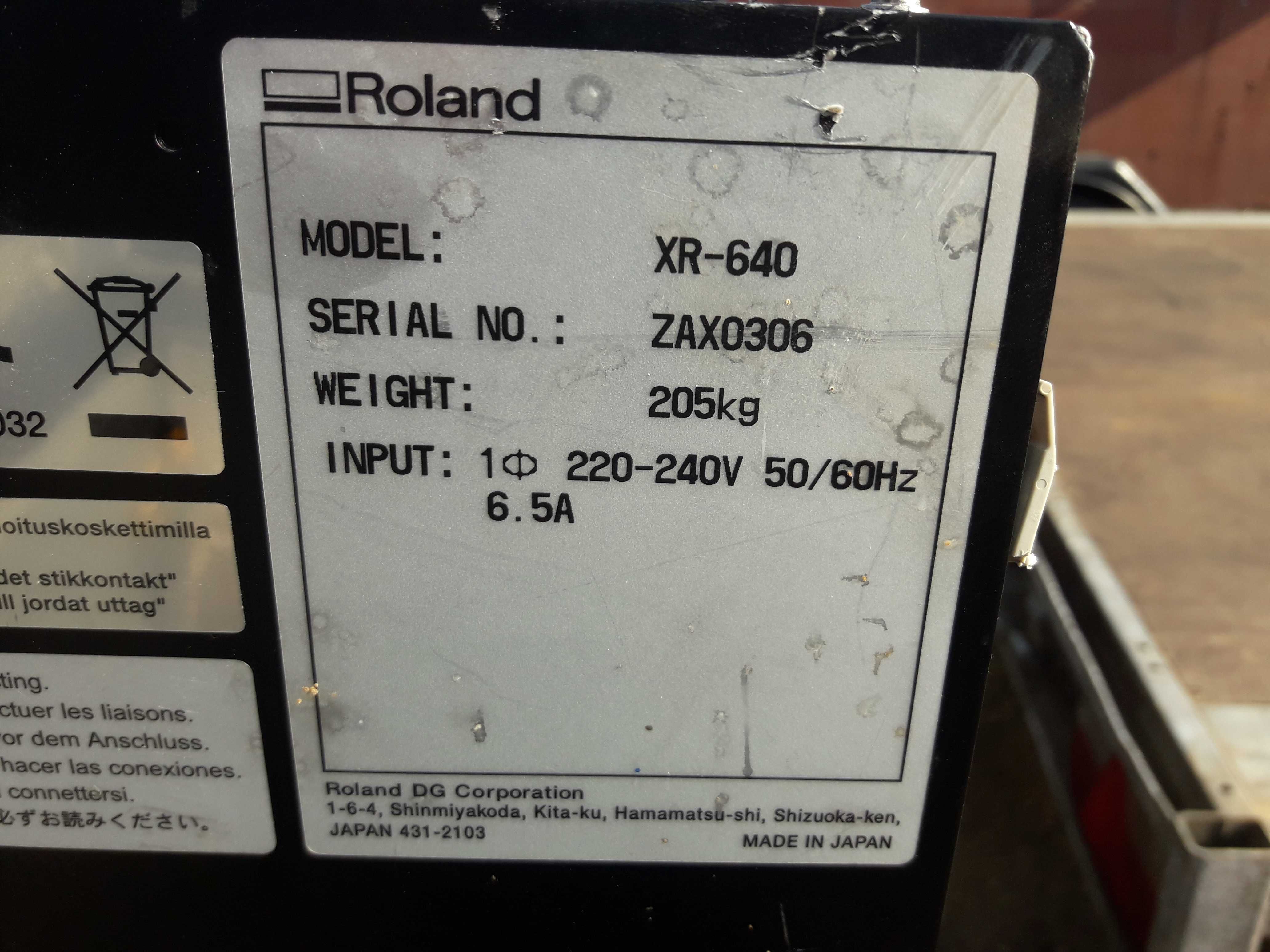 Roland lec-540 i Roland xr-640 drukarka z ploterem i drukarka 2 sztuki