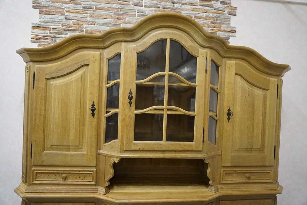 Witryna Komoda Kredens Pełny Lity Dąb szer 210 cm   (p-748) -20%  -20%