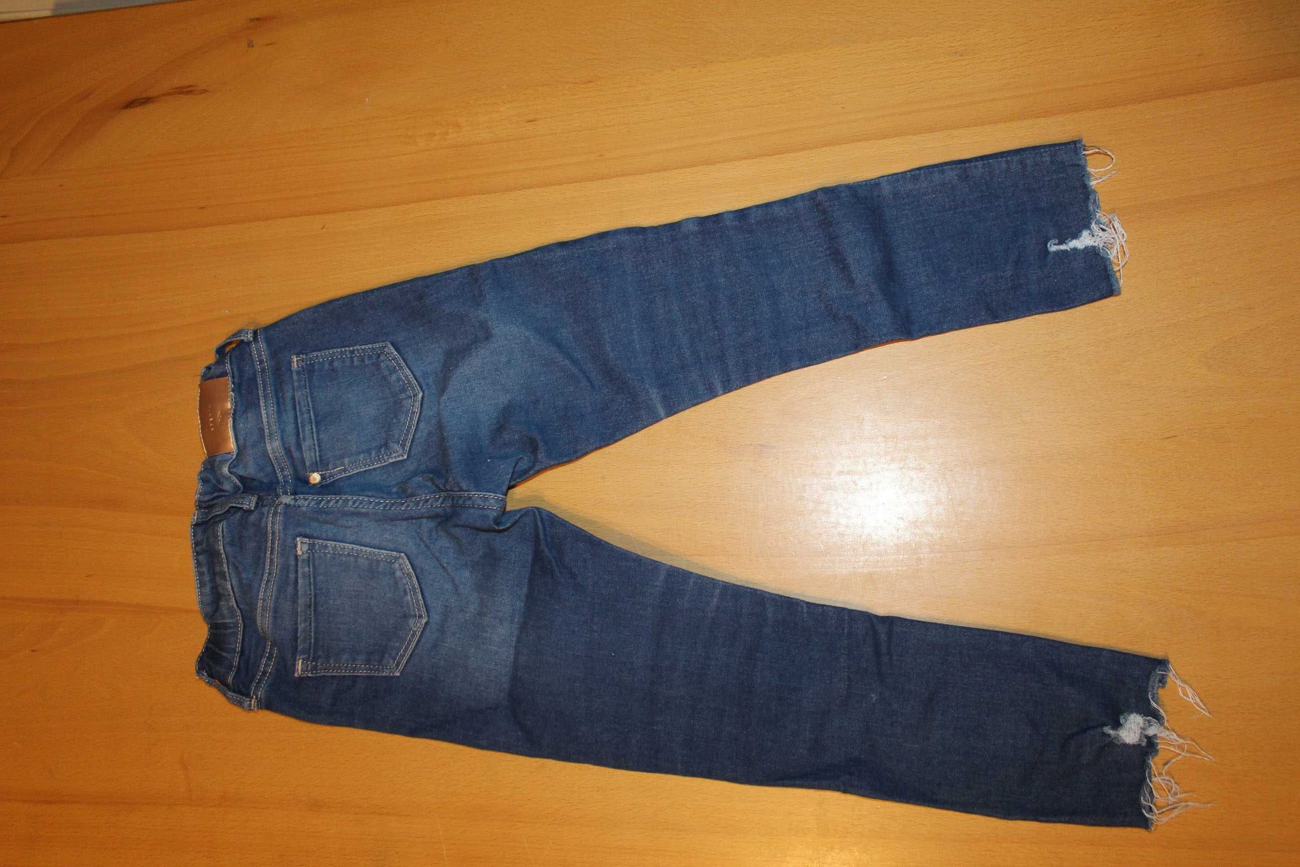 (167) Spodnie r. 110 jeansowe H&M dżinsowe HM skinny rurki jeansy