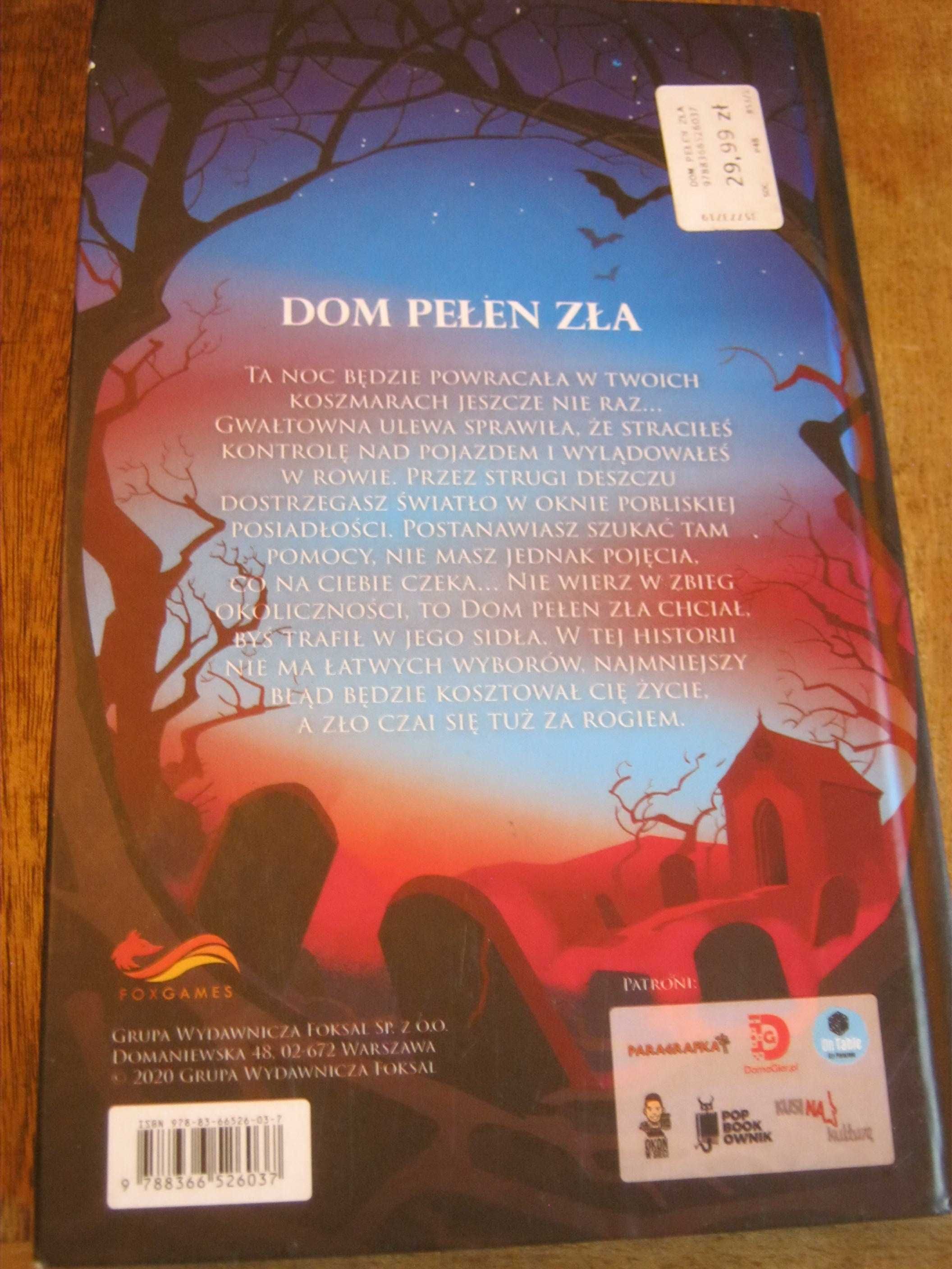 Dom pełen zła  -Steve Jackson ,na prezent