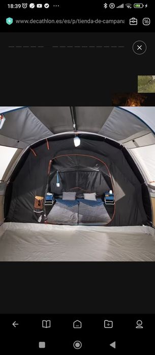 Vendo tenda de campismo AIR SECONDS F&B 4.1  em excelente estado