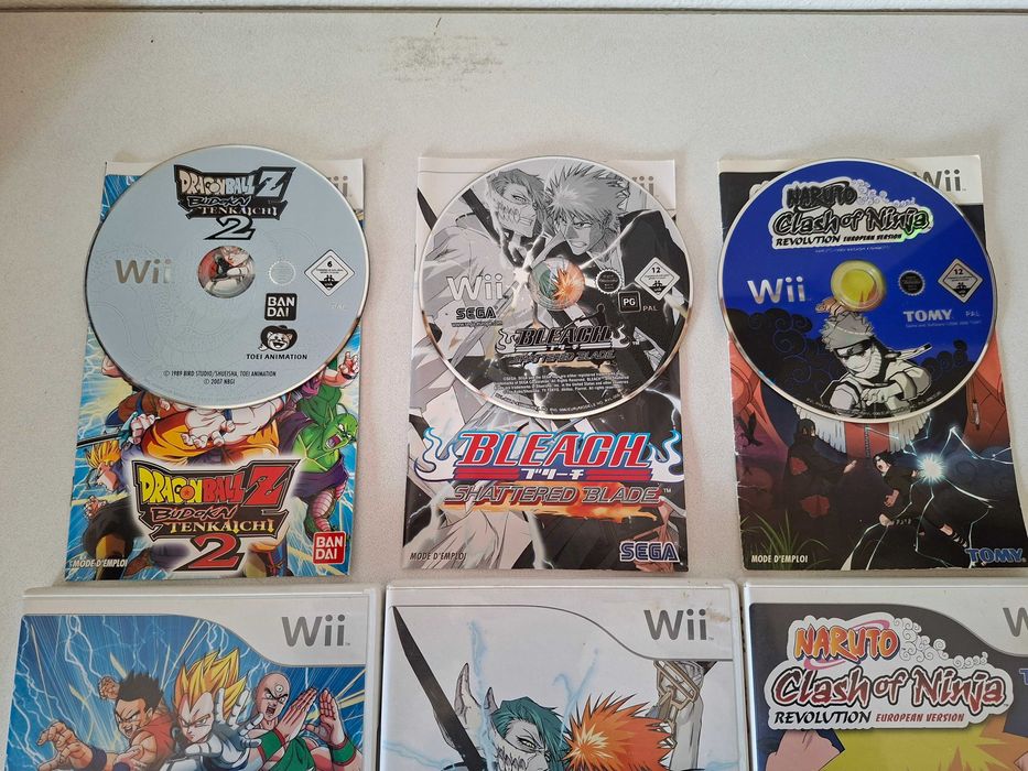Naruto + Dragon Ball Z + Bleach Pack 3 Jogos Nintendo Wii/Wii U